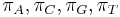 \pi _{A},\pi _{C},\pi _{G},\pi _{T}